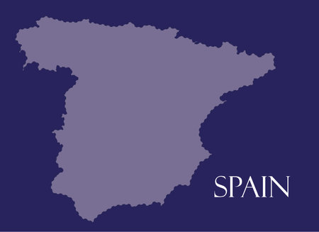 Spain map in purple background, spain map vector, map vector