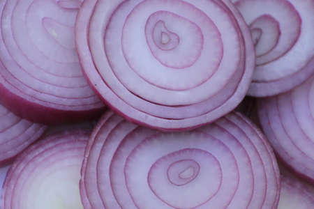 close up red onionの写真素材