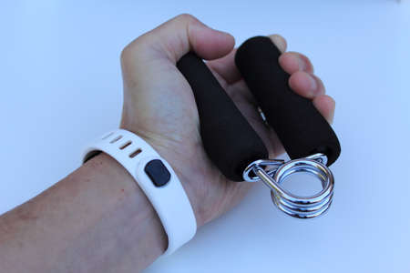 hand exercise equipmentの写真素材