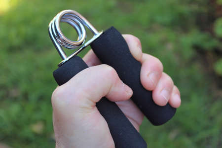 hand exercise equipmentの写真素材