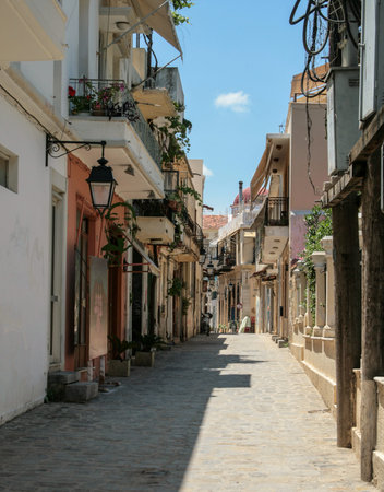 Street of Rethymno, Crete, Greece