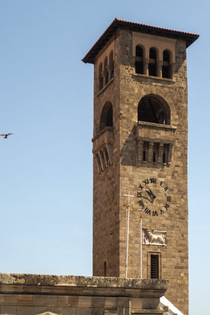 Bell tower in Lindos, Rhodes, Greece