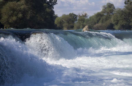 Full of beauty waterfall in Manavgat, Turkeyの写真素材
