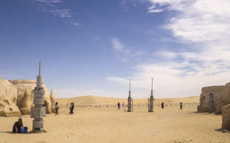 Tunisia - 05/20/2019 Star wars - old movie decorationのeditorial素材
