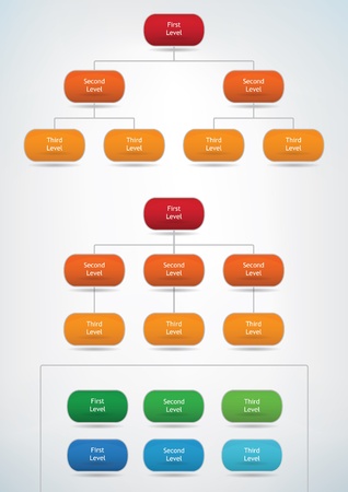 diagram template of different marketing presentationsのイラスト素材