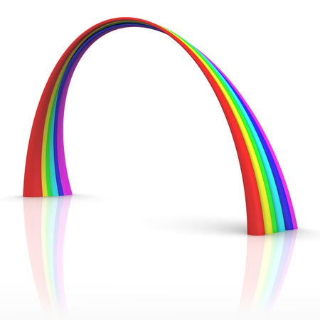illustration of rainbow concept isolated on white backgroundの写真素材