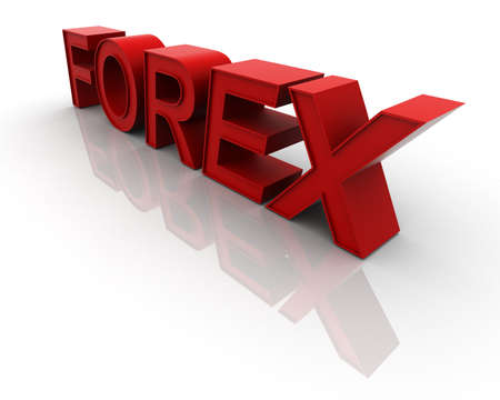 3d mirrored forex textの写真素材