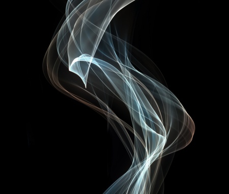abstract illustration with swirls, waves, smokey elementsの写真素材