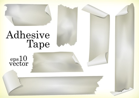 A Set of Illustrations of Adhesive Tapes A Set of Illustrations of Adhesive Tapes