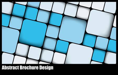 Abstract Banner design with different sized rectangles and a gradient of blue colorのイラスト素材
