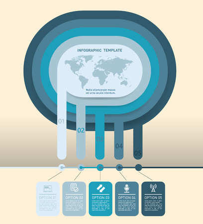 A Vector diagram for infographic.のイラスト素材