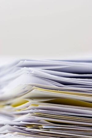 big stack of papers documentsの写真素材