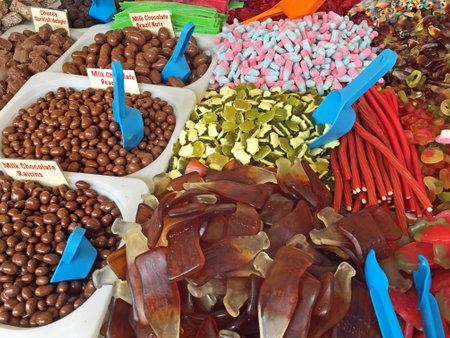 Cavan, Ireland - 18 May 2019. Differant type chocolate  and sweets for saleのeditorial素材