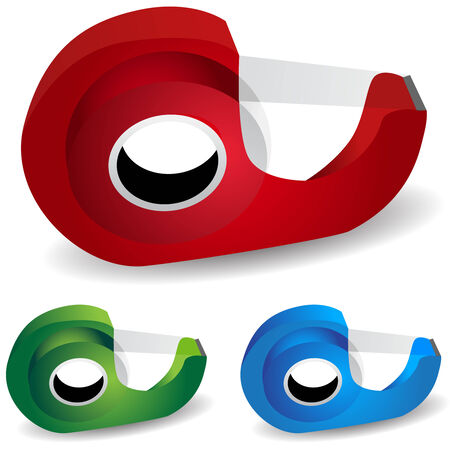 tape dispenserのイラスト素材