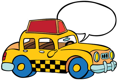 Taxi Speakのイラスト素材