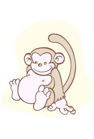 monkey cartoonのイラスト素材