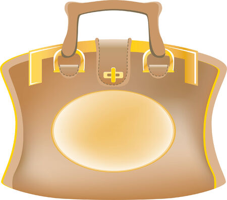  leather bagのイラスト素材