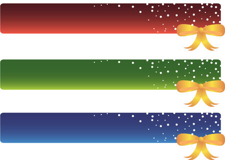 ribbon bannerのイラスト素材
