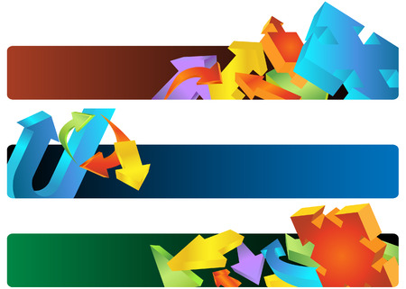 arrow web bannerのイラスト素材