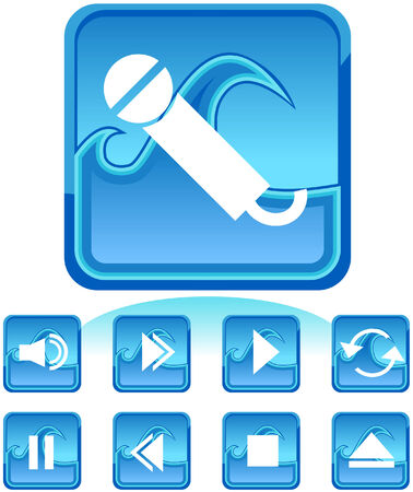 Water Iconsのイラスト素材