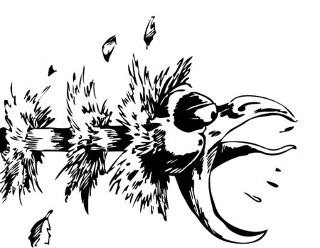 Choking Chickenのイラスト素材