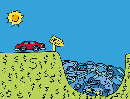 Car Debtのイラスト素材