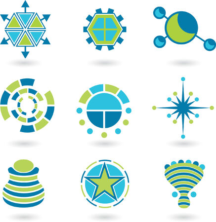 Shape Set Greenのイラスト素材