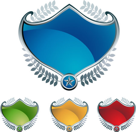 Shield Wreath Setのイラスト素材