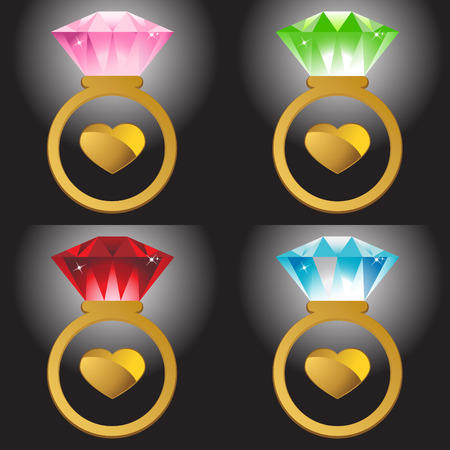 Ring Setのイラスト素材