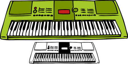 Keyboard Drawingのイラスト素材