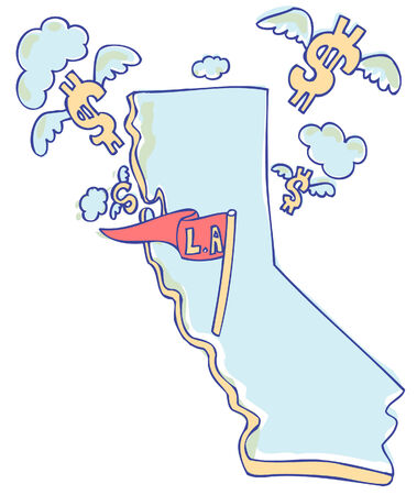 Californiaのイラスト素材