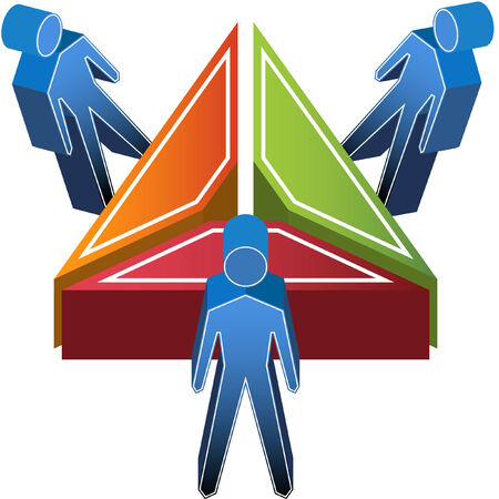 Business Meeting isolated on a white background.のイラスト素材