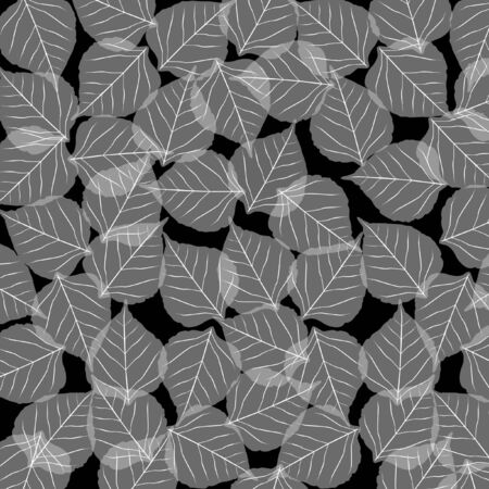 Leaf Pattern isolated on a white background.のイラスト素材