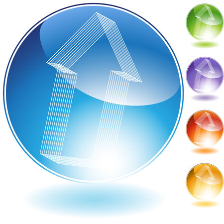 Moving Arrow Icon isolated on a white background.のイラスト素材