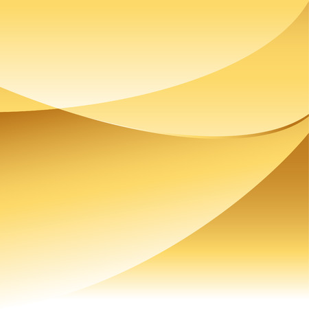 Abstract gold background with curving overlapping shapes with room for copy.のイラスト素材