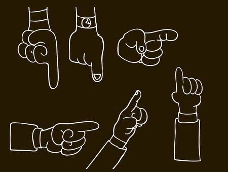 Pointing Handsの写真素材