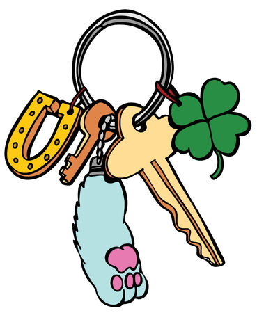 Lucky Keychainのイラスト素材