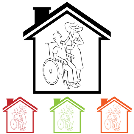 Home Caregiverのイラスト素材