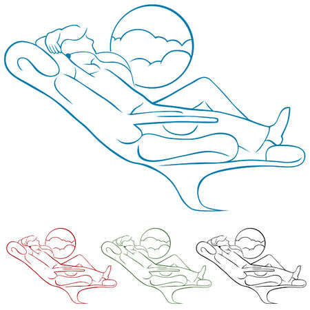 First Class Airline Passengerのイラスト素材