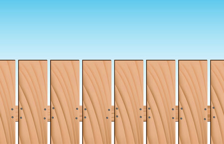 An image of a repeating wooden fence.のイラスト素材
