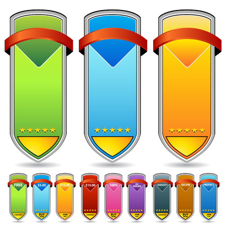 An image of a web banner set.のイラスト素材