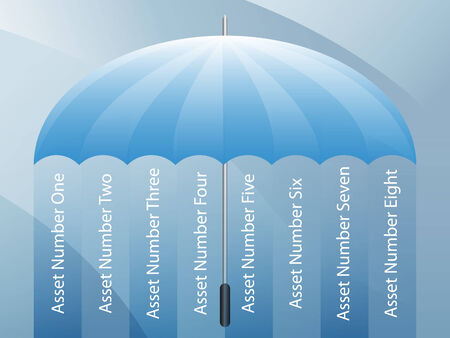 An image of a presentation background - business umbrella.のイラスト素材