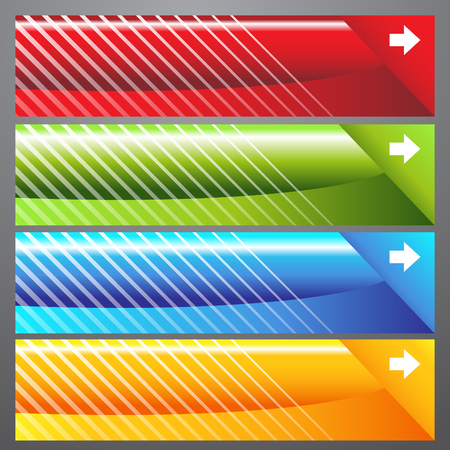 An image of slash web banners.のイラスト素材