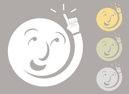 An image of a man finding a solution.のイラスト素材