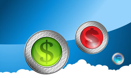 An image of a valuable coins.のイラスト素材