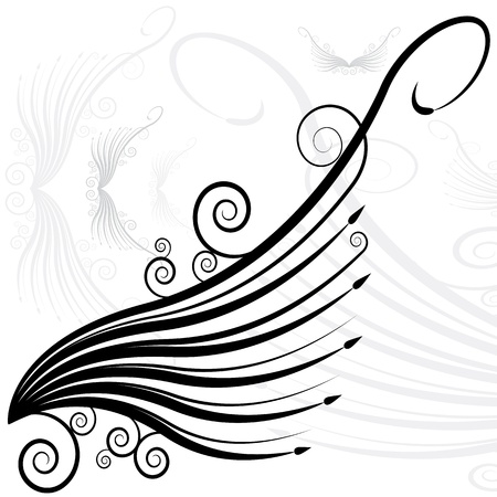 An image of a faery swirl wing.のイラスト素材