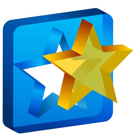 An image of a star mold cutout icon.のイラスト素材