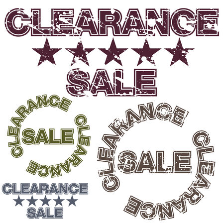 An image of a clearance sale message.のイラスト素材