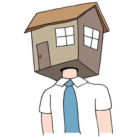 An image of a real estate man.のイラスト素材