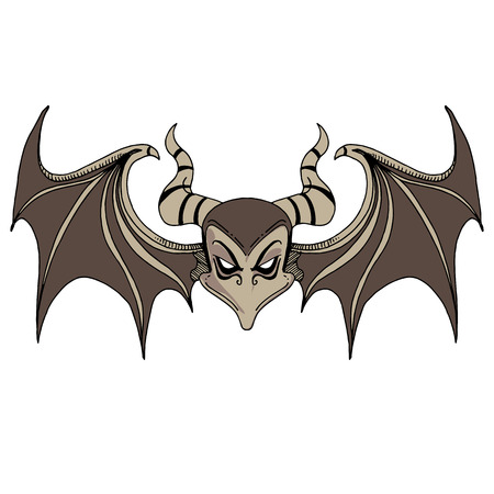 An image of a devil bat character.のイラスト素材